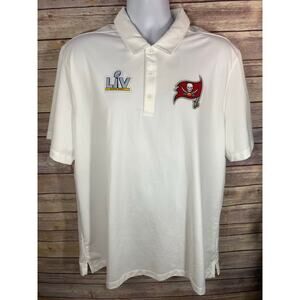 Men’s Nike White Tampa Bay Buccaneers Super Bowl LV Bound Polo – Size XL